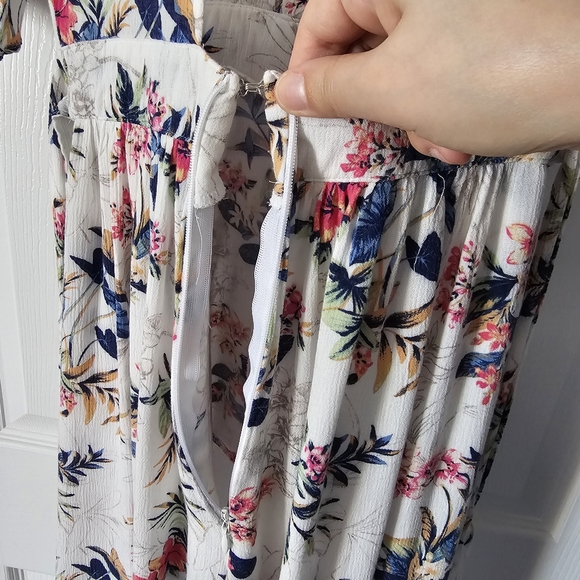 HP🎉 AEO Floral Kimono Romper / Maxi Dress - Size 0 - Picture 8 of 13